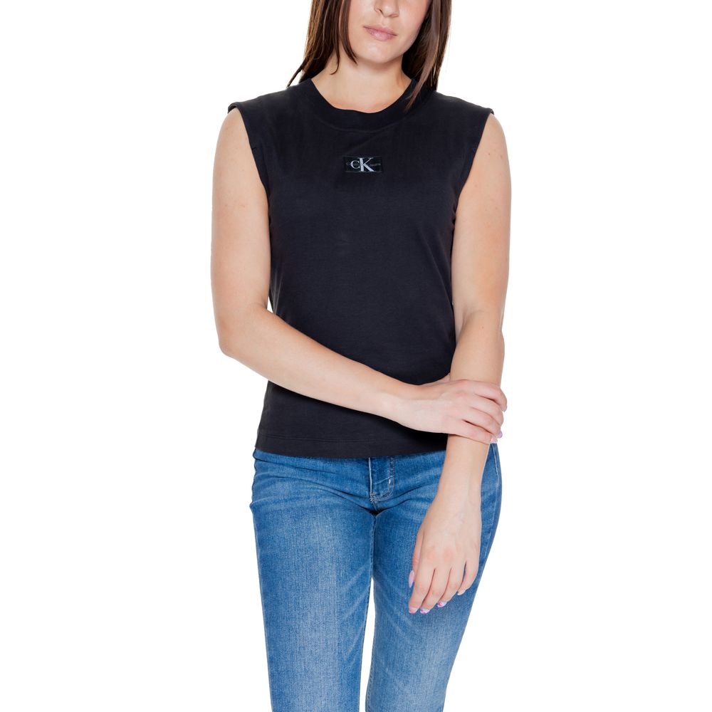 Calvin Klein Jeans Black Cotton T-Shirt