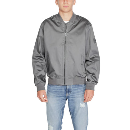 Calvin Klein Gray Organic Cotton Bomber Calvin Klein