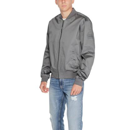 Calvin Klein Gray Organic Cotton Bomber Calvin Klein