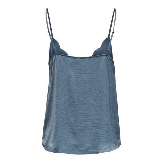 Only Blue Polyester Tank Top ON-7113600010-IT36|XXS