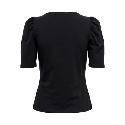 Only Black Cotton T-Shirt