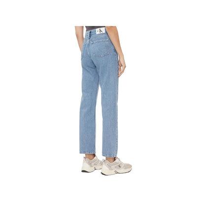 Calvin Klein Jeans Light Blue Cotton Relaxed Fit Jeans