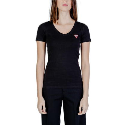 Guess Black Cotton T-Shirt