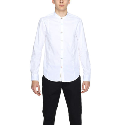 Gianni Lupo White Cotton Dress Shirt