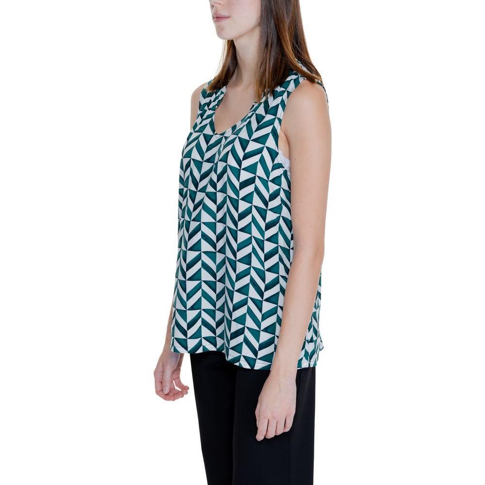 Street One Green Viscose Tank Top ST-14647200148-34 | XXS