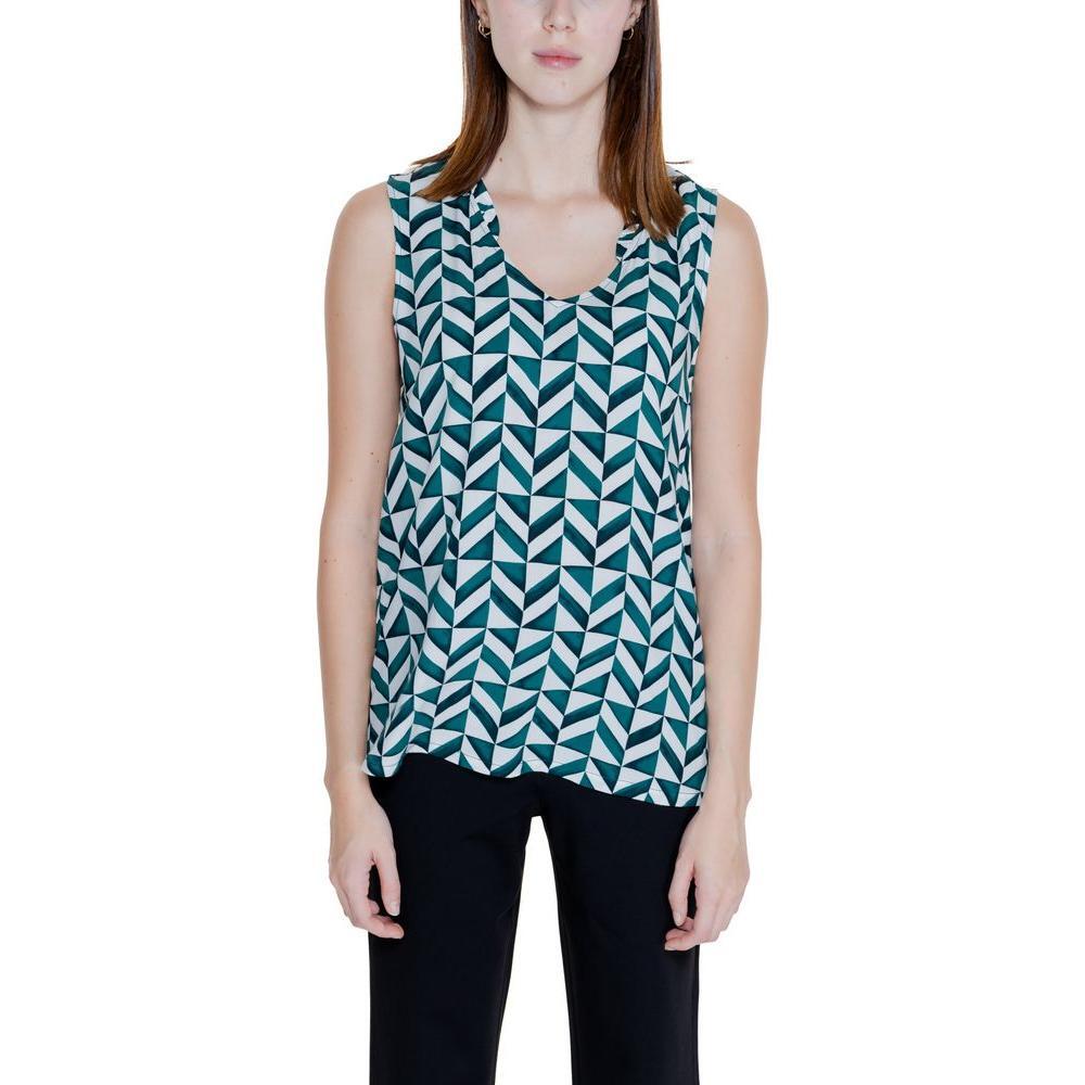 Street One Green Viscose Tank Top ST-14647200148-34 | XXS