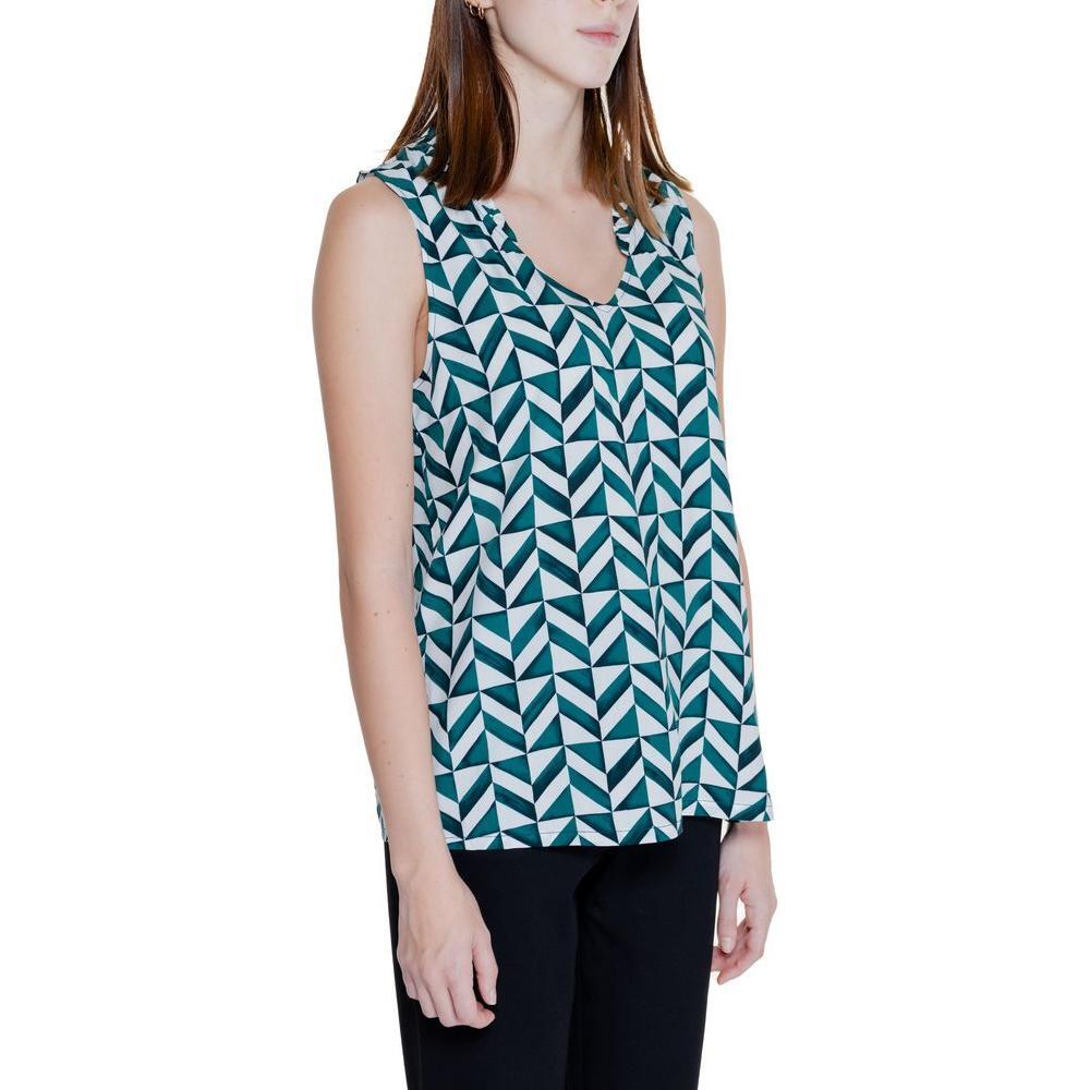 Street One Green Viscose Tank Top ST-14647200148-34 | XXS