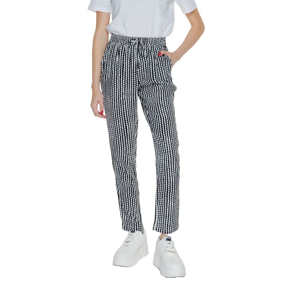 Only Black Viscose Casual Pants