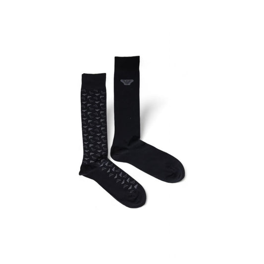 Emporio Armani Underwear Black Cotton Socks
