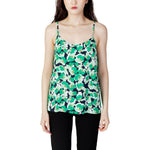 Jacqueline De Yong Green Cotton Tank Top JA-8899800148-IT38|XS