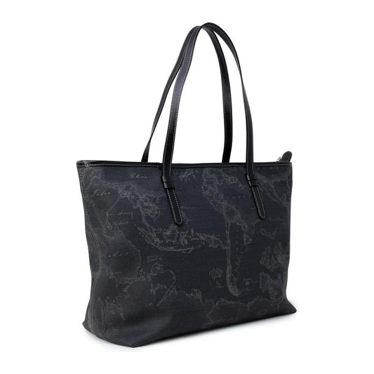 Alviero Martini Prima Classe black handbag, polyester blend, women's autumn/winter collection, dimensions: 27x36x14 cm