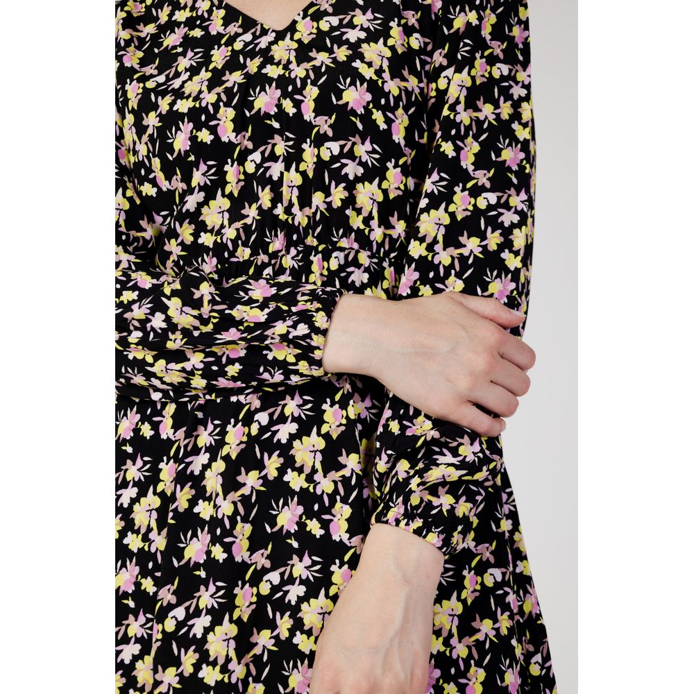 Jacqueline De Yong Black Viscose Short Dress