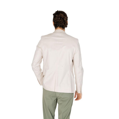 Antony Morato Cream Cotton Blazer