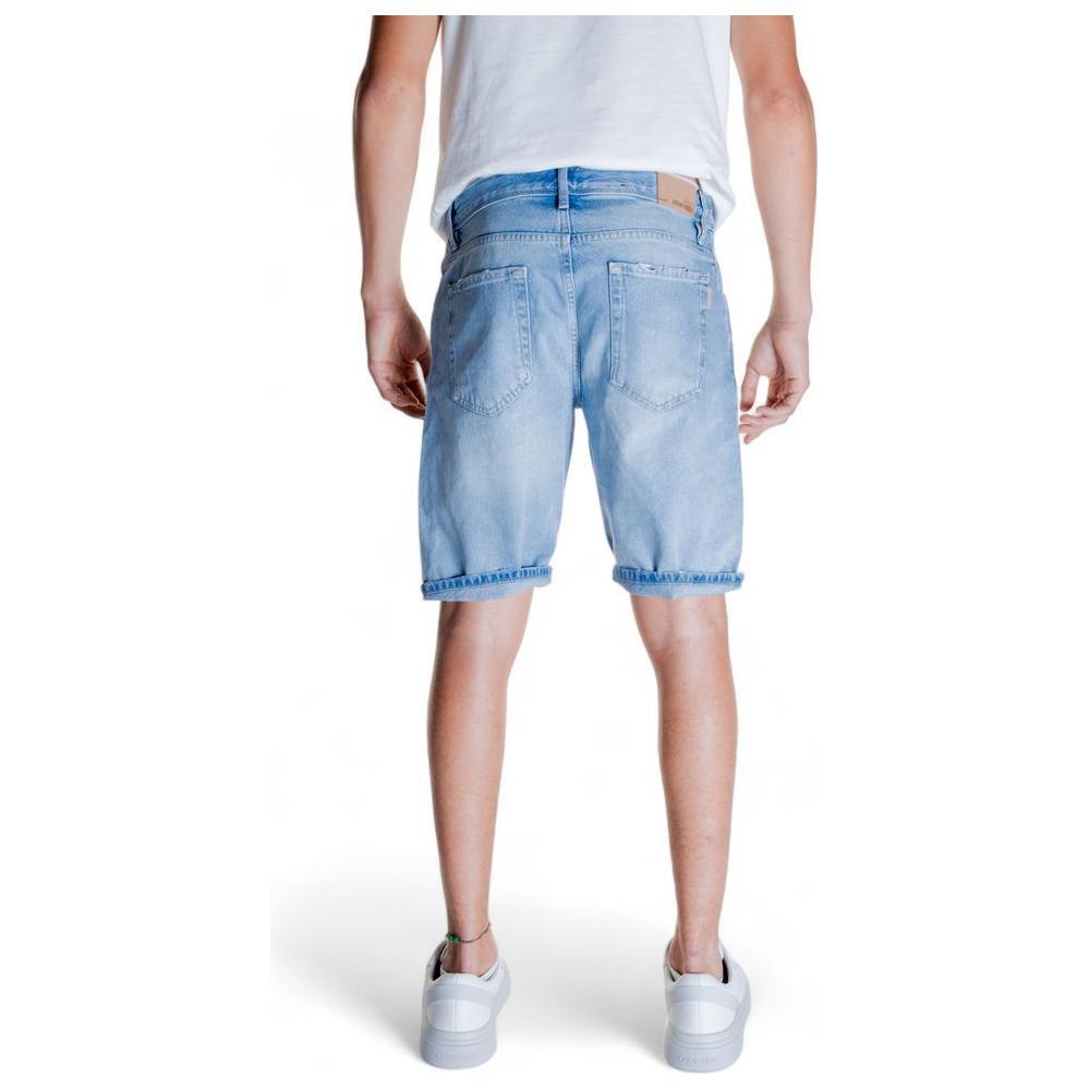 Antony Morato Light Blue Cotton Bermuda