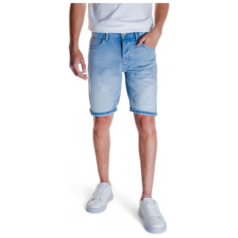 Antony Morato Light Blue Cotton Bermuda
