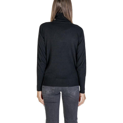 Alviero Martini Prima Classe Black Viscose Turtleneck