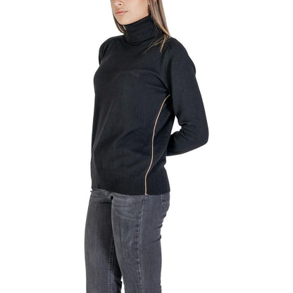 Alviero Martini Prima Classe Black Viscose Turtleneck