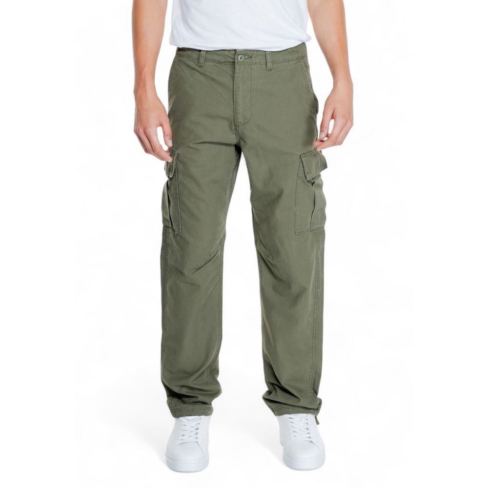 Jack Jones Green Cotton Cargo Pants