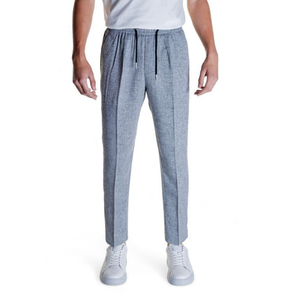 Antony Morato Black Linen Casual Pants