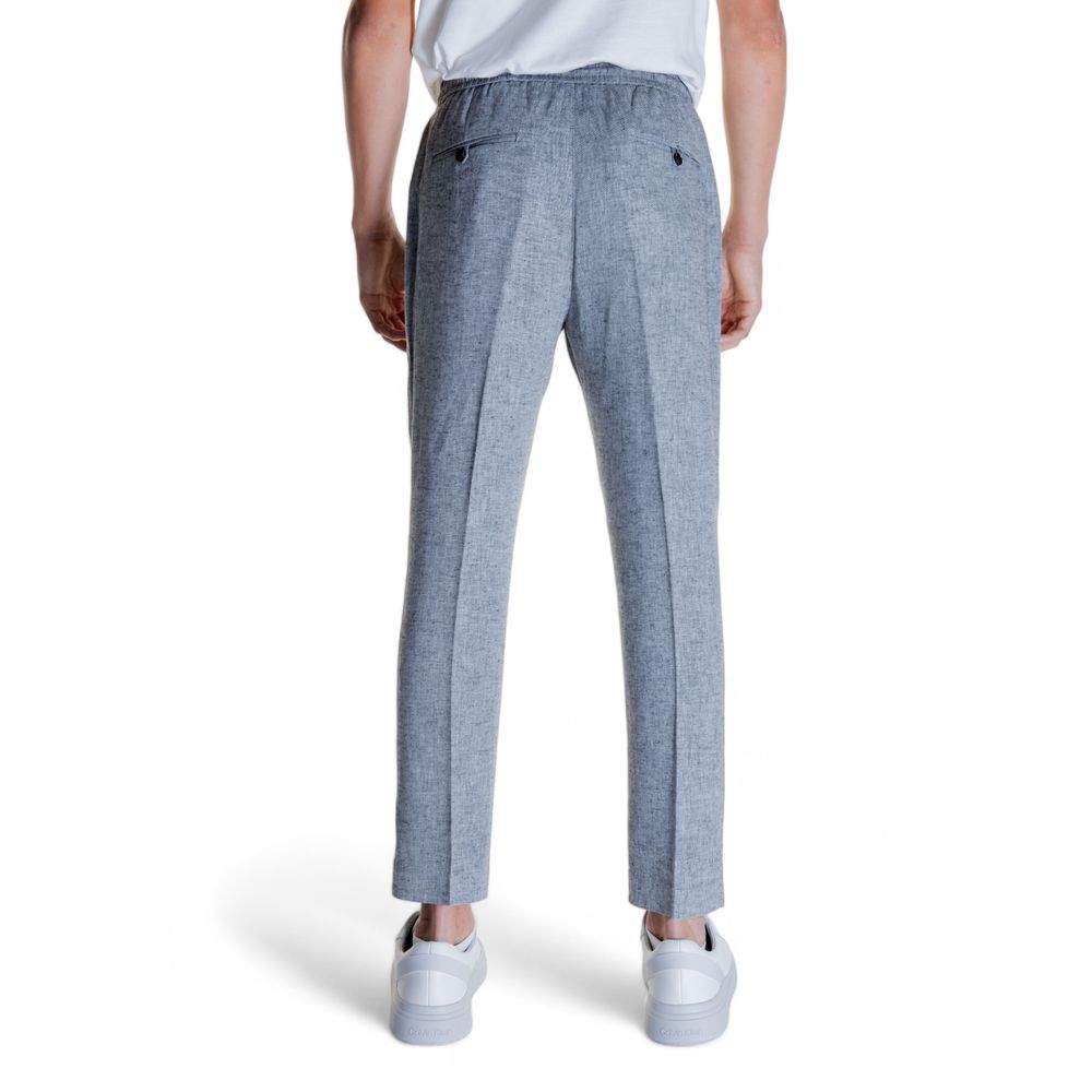 Antony Morato Black Linen Casual Pants