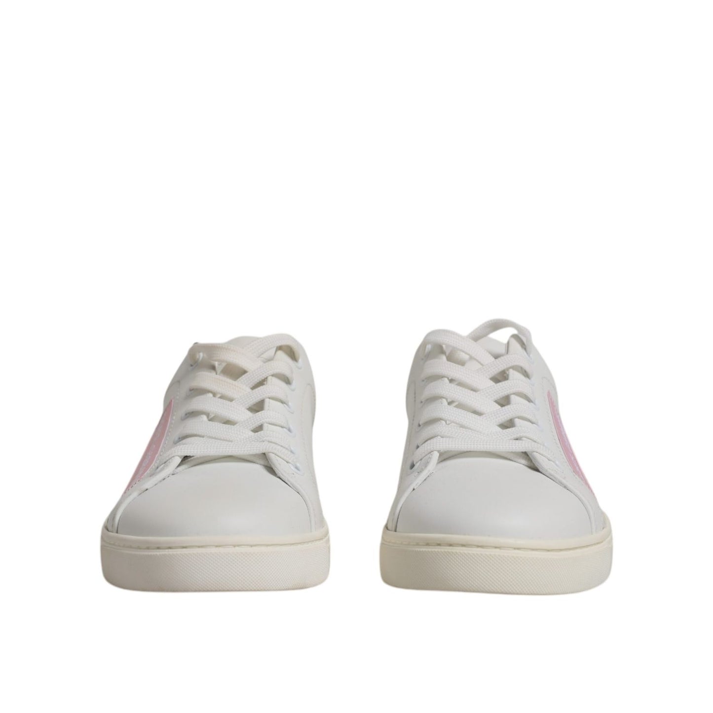 Dolce & Gabbana White Classic Calf Leather Sneakers Shoes