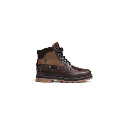 Timberland Brown Bio Based Fabric Boot with innovative 50% bio base, durable design, and outdoor-ready traction sole.