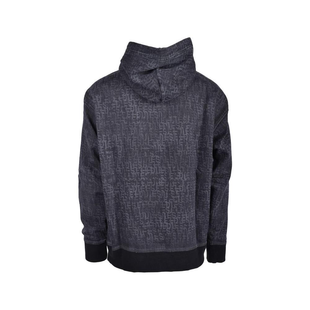 Diesel Gray Cotton Hoodie