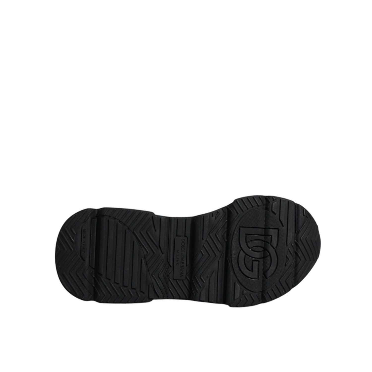 Dolce & Gabbana Black Leather Daymaster Low Top Sneakers Shoes