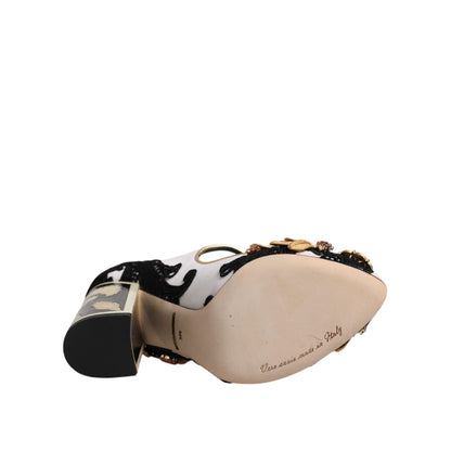 Dolce & Gabbana Multicolor Embellished Heels Pumps Shoes