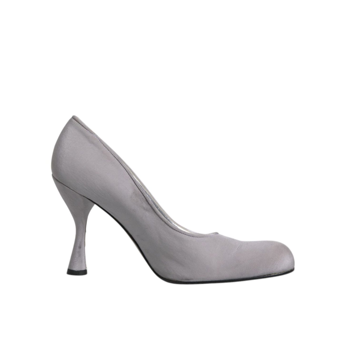Dolce & Gabbana Gray Suede Leather High Heel Pumps Shoes