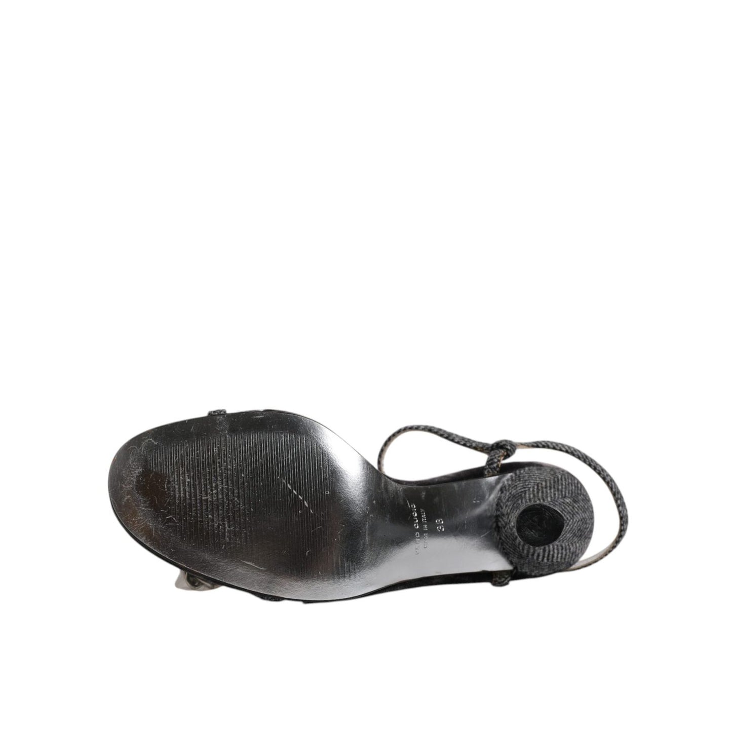 Dolce & Gabbana Black Ankle Strap High Heels Sandals Shoes