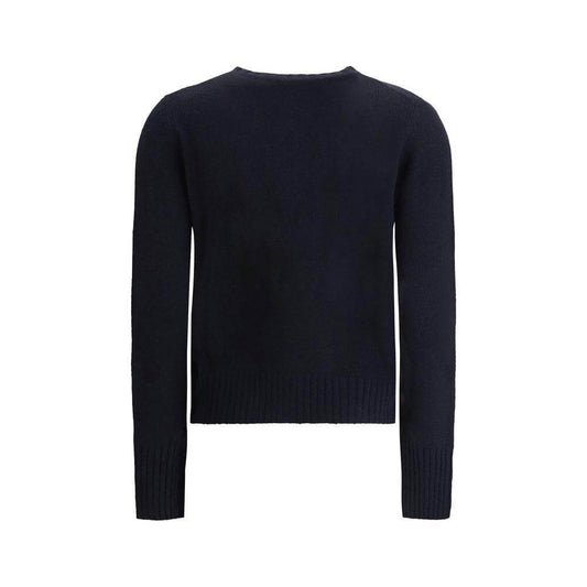 Back view of Allude Cashmere Cardigan featuring ribbed cuffs and hem for an elegant finish in a classic design.
