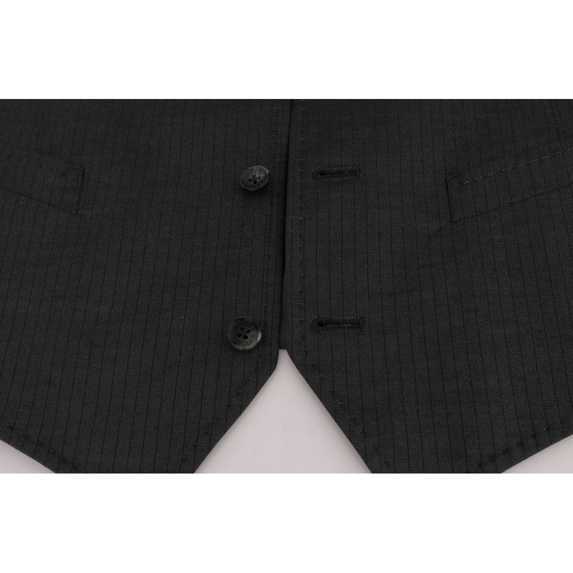 Dolce & Gabbana Gray STAFF Cotton Rayon Vest