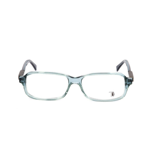 Front view of Tod's Turquoise Acetate Frames with bright turquoise color, model TO501808754, measuring 54/15/135 mm.