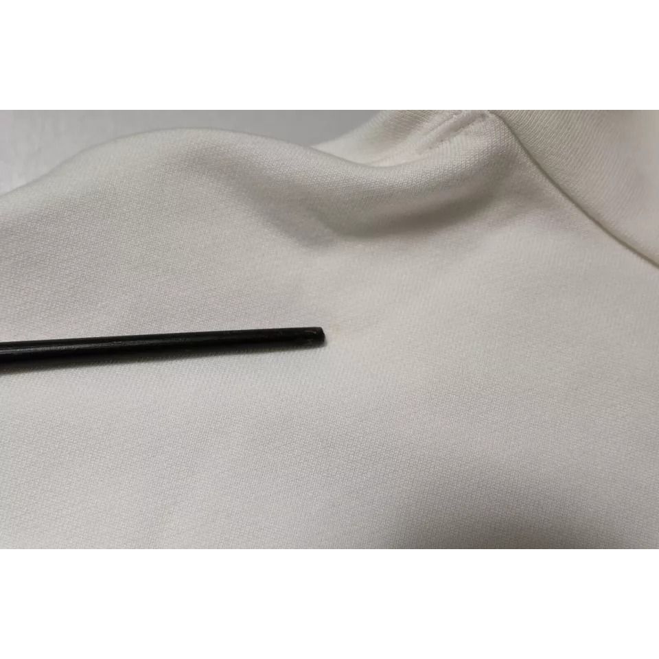 Dolce & Gabbana White Logo Hooded Pullover Men Sweatshirt Sweater