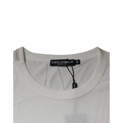 Dolce & Gabbana White Royals Heritage Cotton T-shirt