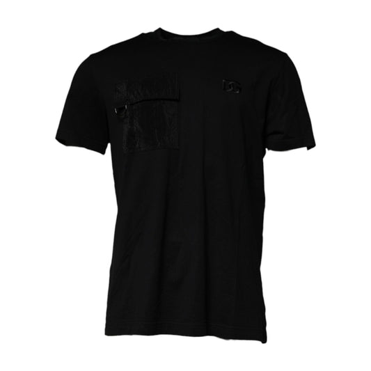 Dolce & Gabbana Black Crew Neck Short Sleeve T-shirt