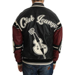Dolce & Gabbana Leather Club Lounge Black Red Jacket MAN COATS & JACKETS