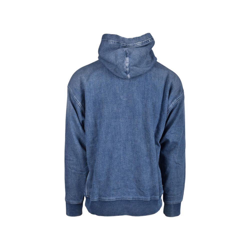Diesel Blue Cotton Hoody