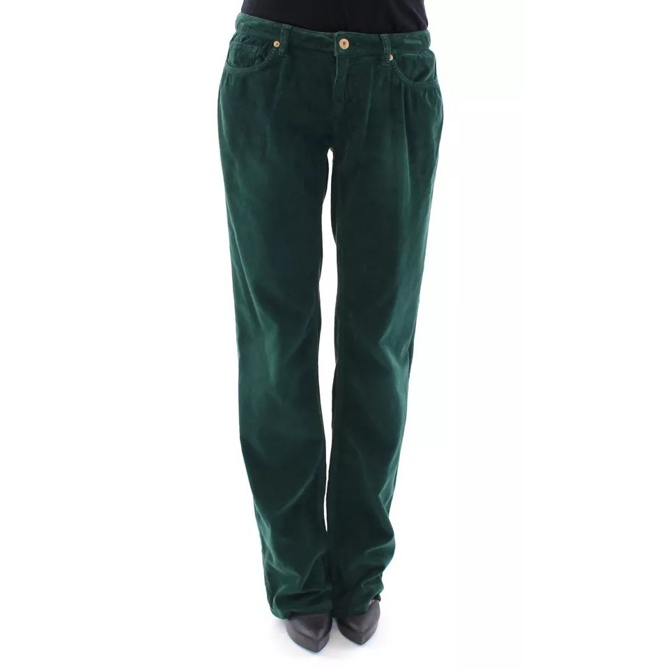 Dolce & Gabbana Green Cotton Corduroys SLIMMY Fit D&G Pants