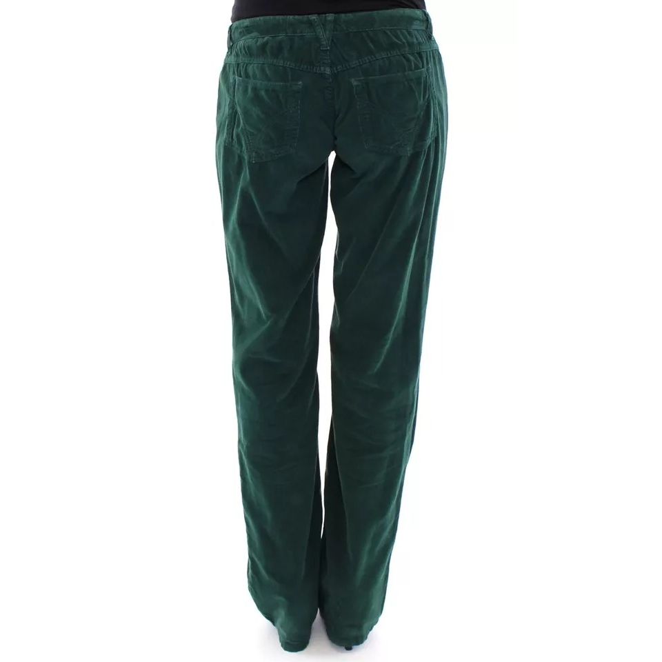 Dolce & Gabbana Green Cotton Corduroys SLIMMY Fit D&G Pants