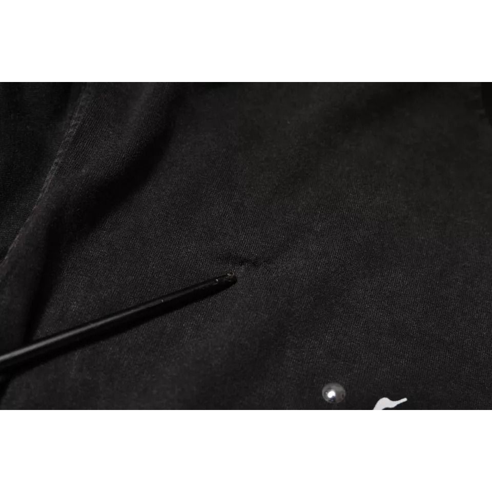 Dolce & Gabbana Gray Leopard Print Cotton Crew Neck T-shirt