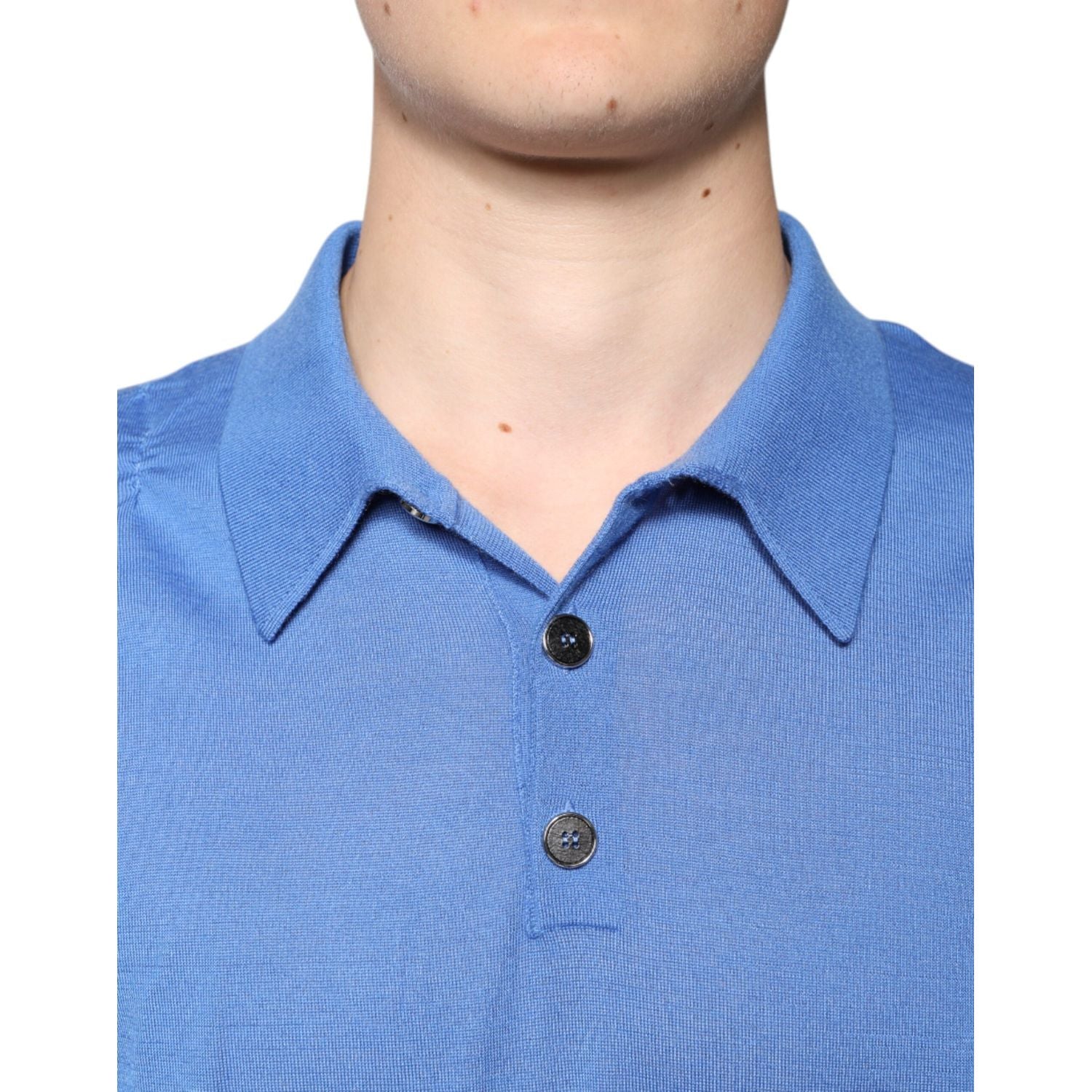 Dolce & Gabbana Blue Collared Short Sleeves Polo T-shirt