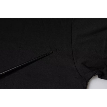 Dolce & Gabbana Black Logo Print Cotton Short Sleeves T-shirt