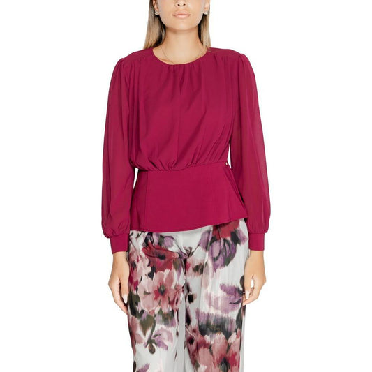 Rinascimento Bordeaux Polyester Blouse RI-14929700129-IT42|M