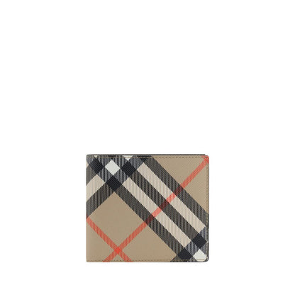 Burberry Beige Calf Leather Bos Taurus Wallet