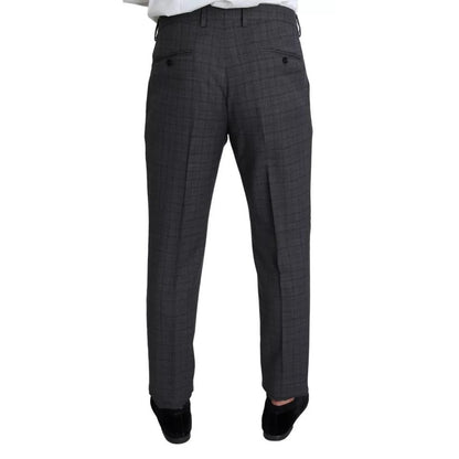 Dolce & Gabbana Gray Wool Men Formal 2 Piece MARTINI Suit