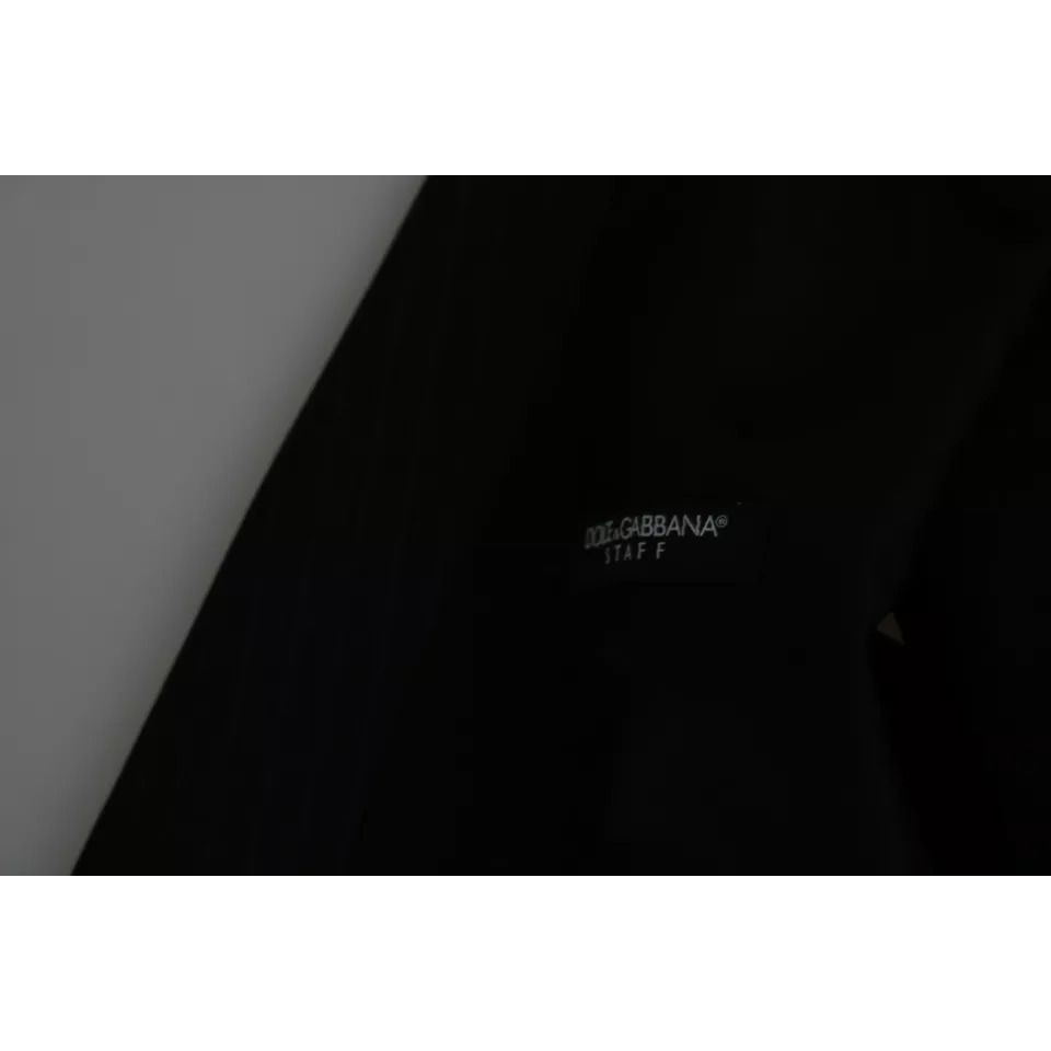 Dolce & Gabbana Black Men Formal STAFF Dress Waistcoat Vest