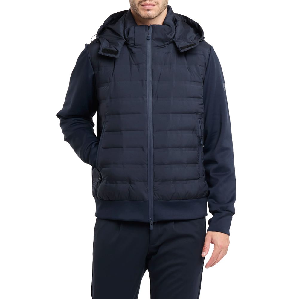 People Of Shibuya Blue Polyester Men Jacket