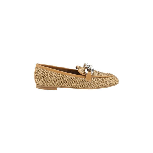 Casadei Woven leather Loafers CA-1D281J0101C12932804NATURALE-EU36/US6